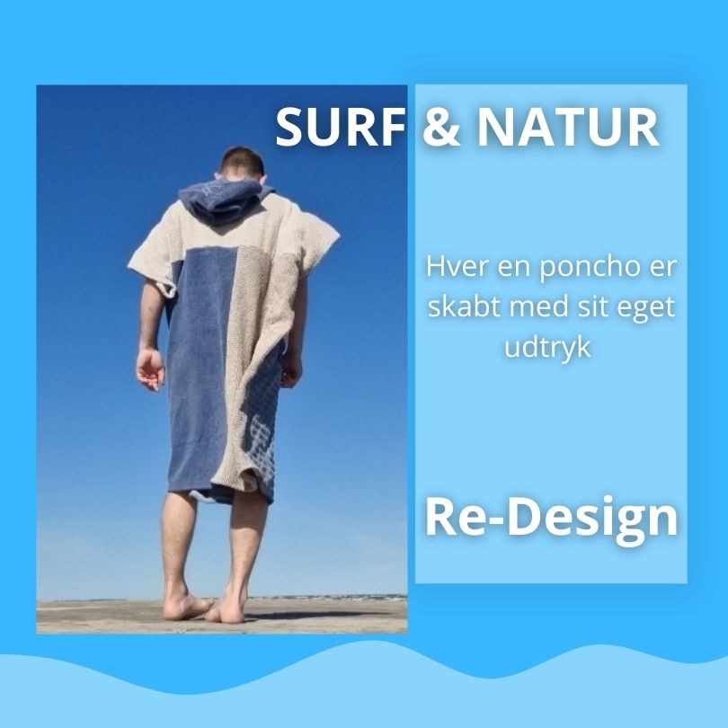 STRAND PONCHO (Dusty Blue King)